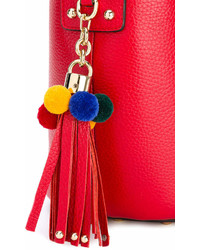 rote Leder Beuteltasche von Dolce & Gabbana