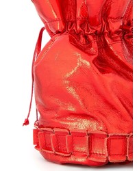 rote Leder Beuteltasche von Tomasini