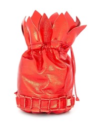 rote Leder Beuteltasche von Tomasini