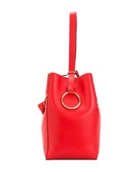 rote Leder Beuteltasche von Nina Ricci