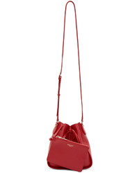 rote Leder Beuteltasche von Nina Ricci