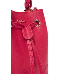 rote Leder Beuteltasche von Furla