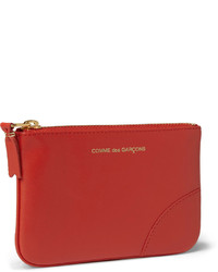 rote Leder Clutch Handtasche von Comme des Garcons