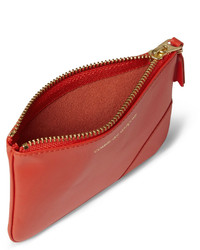 rote Leder Clutch Handtasche von Comme des Garcons