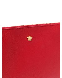 rote Leder Clutch Handtasche von Versace