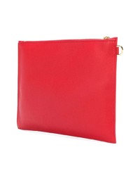 rote Leder Clutch Handtasche von Versace