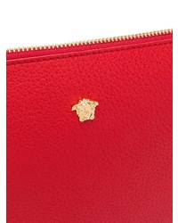 rote Leder Clutch Handtasche von Versace