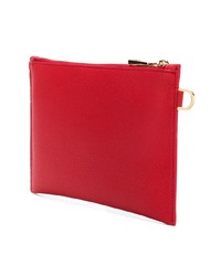 rote Leder Clutch Handtasche von Versace