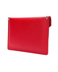 rote Leder Clutch von Lancaster