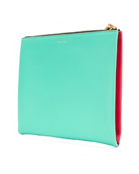 rote Leder Clutch von Marni