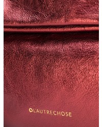 rote Leder Clutch von L'Autre Chose