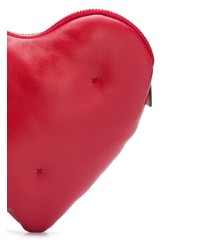 rote Leder Clutch von Anya Hindmarch