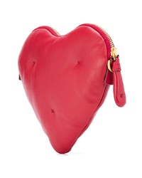 rote Leder Clutch von Anya Hindmarch