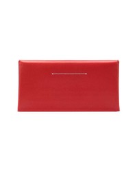 rote Leder Clutch von MM6 MAISON MARGIELA