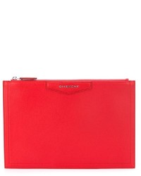 rote Leder Clutch von Givenchy