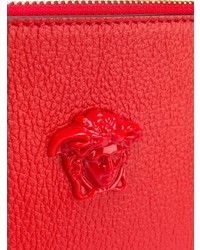rote Leder Clutch von Versace