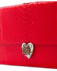 rote Leder Clutch von Alexander McQueen