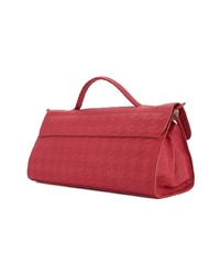 rote Leder Clutch von Zanellato