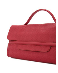 rote Leder Clutch von Zanellato