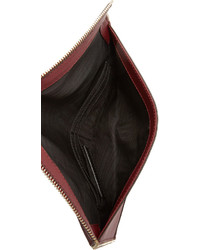 rote Leder Clutch von Rebecca Minkoff