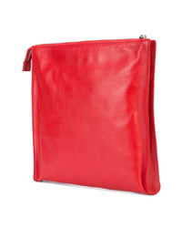 rote Leder Clutch von Yazbukey