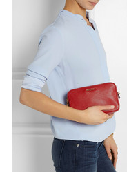 rote Leder Clutch von Miu Miu