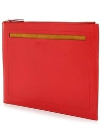 rote Leder Clutch