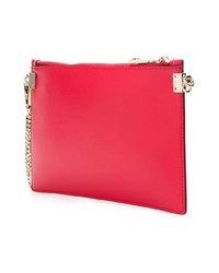 rote Leder Clutch von Versace