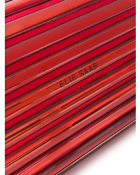 rote Leder Clutch von Elie Saab