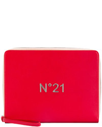 rote Leder Clutch von No.21
