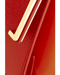 rote Leder Clutch von Lanvin