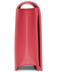 rote Leder Clutch von Saint Laurent