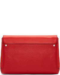 rote Leder Clutch von Proenza Schouler