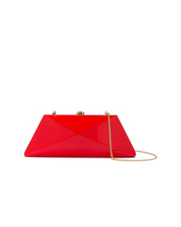 rote Leder Clutch von Rocio