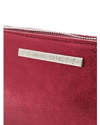 rote Leder Clutch von Marc Ellis