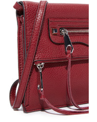 rote Leder Clutch von Rebecca Minkoff