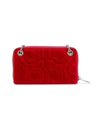 rote Leder Clutch von Salvatore Ferragamo