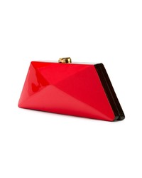 rote Leder Clutch von Rocio