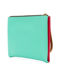 rote Leder Clutch von Marni