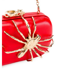 rote Leder Clutch von Corto Moltedo