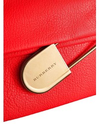 rote Leder Clutch von Burberry