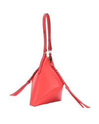 rote Leder Clutch von Nina Ricci