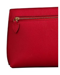 rote Leder Clutch von Burberry