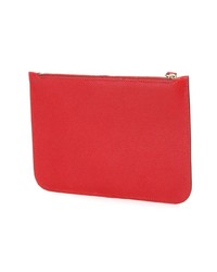 rote Leder Clutch von Valextra