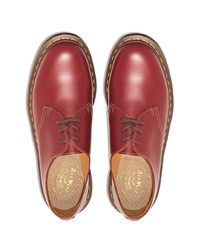 rote Leder Derby Schuhe von Dr. Martens