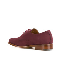 rote Leder Derby Schuhe von Joseph