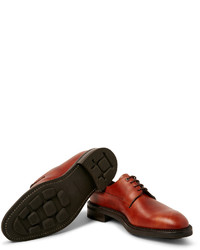 rote Leder Derby Schuhe von John Lobb