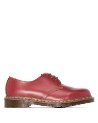 rote Leder Derby Schuhe von Dr. Martens