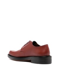 rote Leder Derby Schuhe von Paul Smith