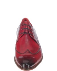 rote Leder Derby Schuhe von Melvin&Hamilton